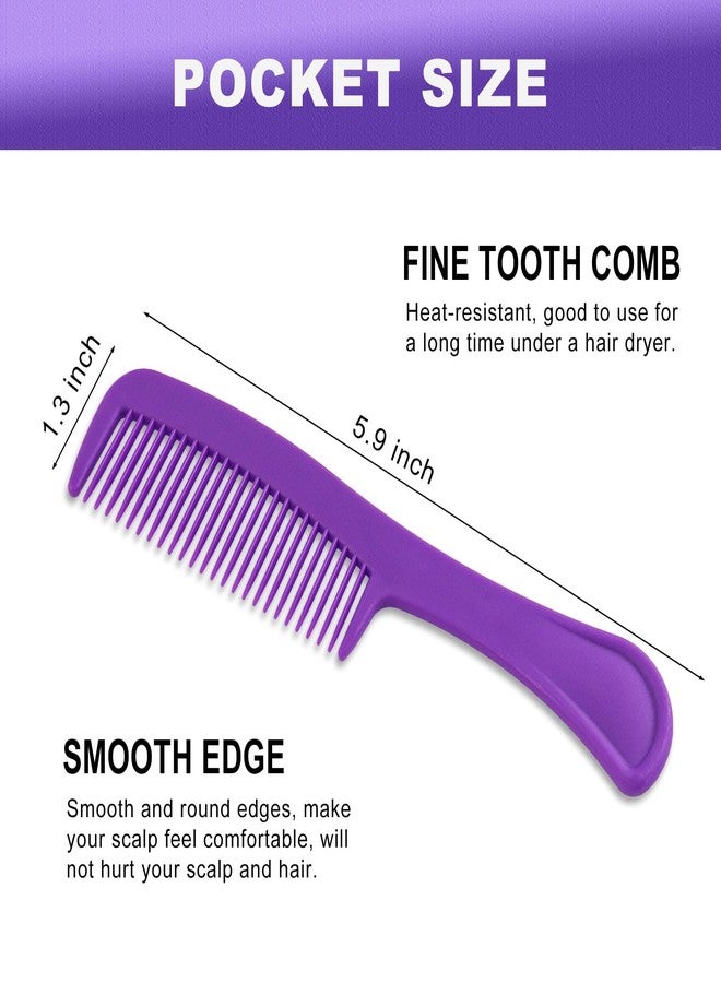 HQSLsund 50 pcs Combs In Bulk Individually Wrapped, Colorful Hair Combs, Bulk Combs For Homeless Individually Wrapped For Women,Kids,Hotel,Airbnb,Shelter,Homeless(black,yellow,pink,blue,purple) - Image 2